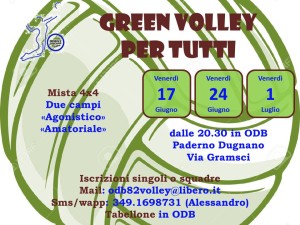 Volantino Green Volley